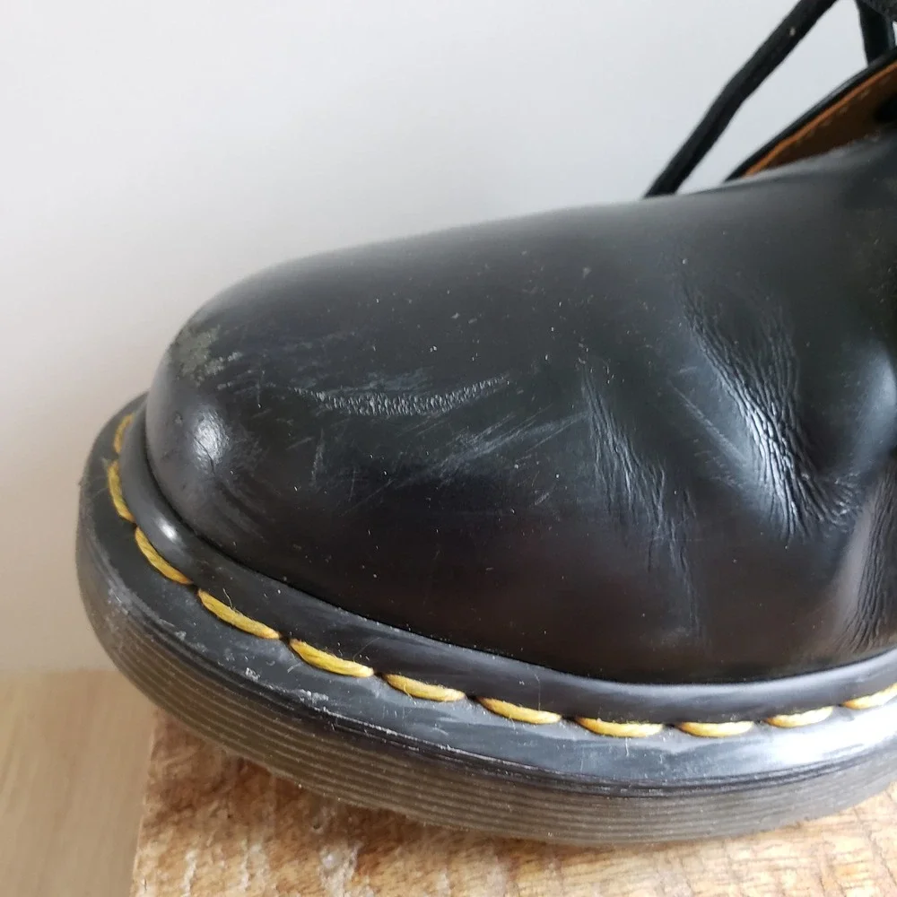 Dr. Martens 1461 Oxford Mens 8 Black Leather Lace Up Shoes Classic Grunge‎
